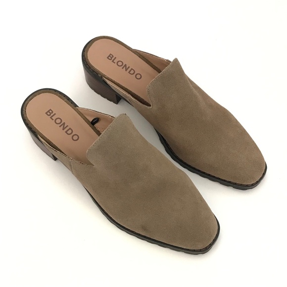 BLONDO Sienna Leather Mule Water Resistance Slip On Shoe Loafer Women’s Size 9 - Picture 1 of 16